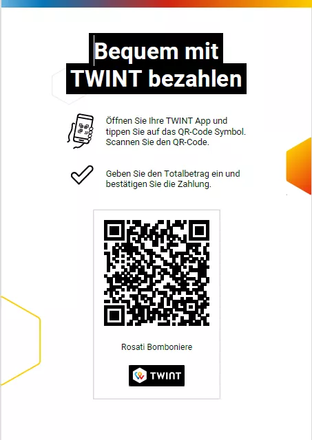 Bequem mit TWINT zahlen Bequem mit TWINT zahlen
